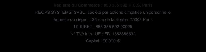 Informations éditeur du site